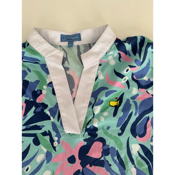 Magnolia Lane Masters Collection Women's Colorful Floral Tunic Top Size Large - Picture 2 of 9